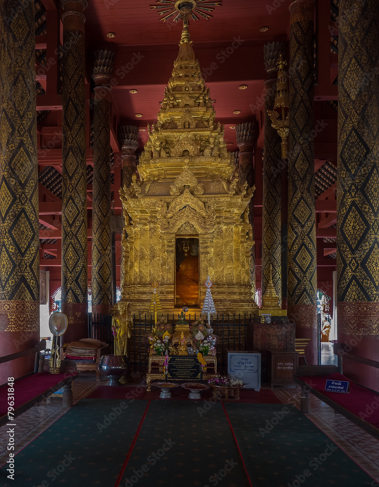 Buddha at Wat Prathat Lampangluang, Lampang, Thailand