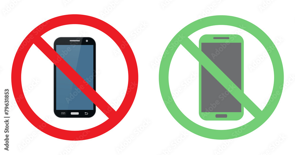 no mobile phone sign no mobile phone sign