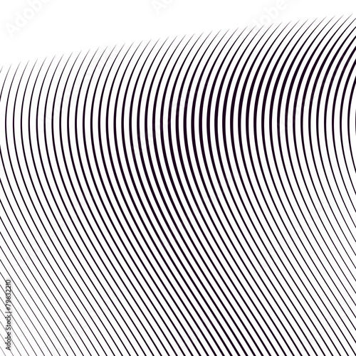 Moire pattern  op art background. Hypnotic backdrop with geometr