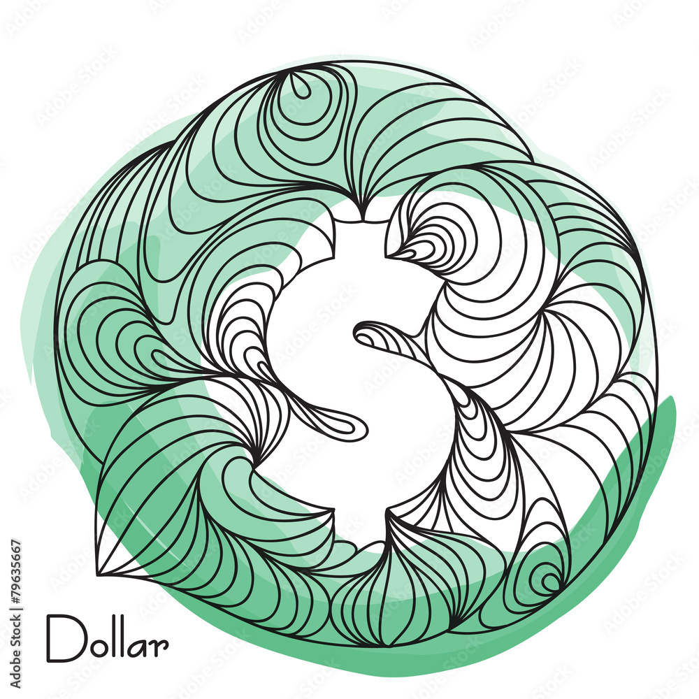 Fototapeta premium Dollar Currency sign.