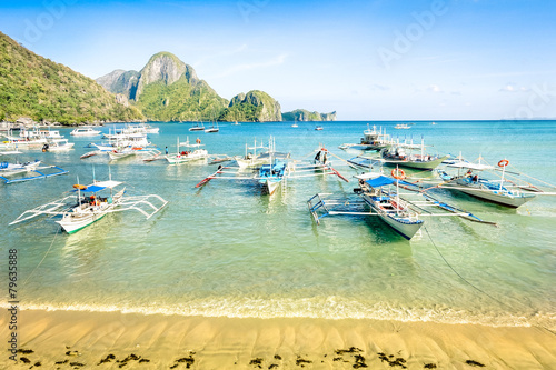 El Nido beach - Tropical destination - Palawan Philippines photo