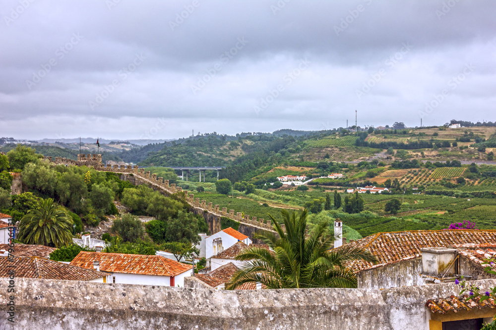 Fototapeta premium Old town, Obidos, Portugal