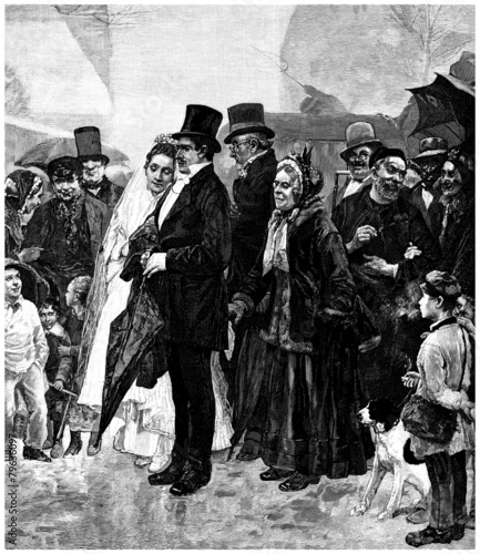 Fotografi Wedding - Mariage - Hochzeit - 19th century
