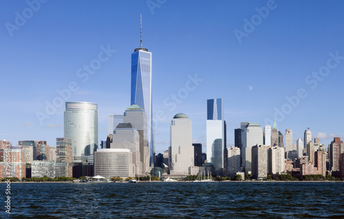 The New York City Downtown w the Freedom tower 2014