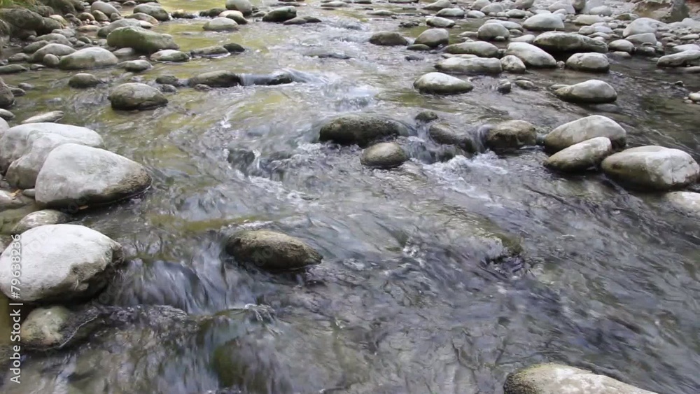 rocky stream in pure nature environment rocky stream in pure nature environment