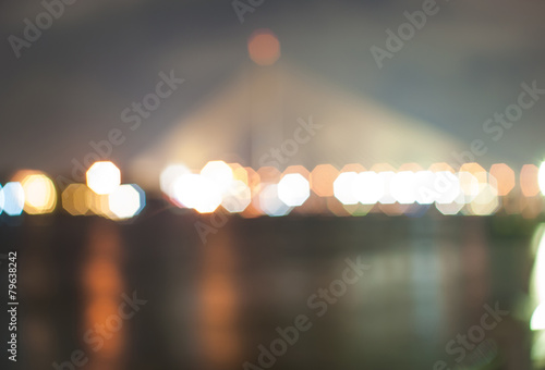 Blur light of the bridge