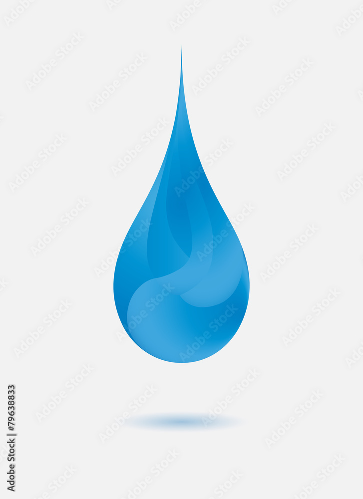 Abstract blue water drop Abstract blue water drop