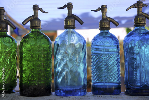 Fotografie Vintage Seltzer bottles