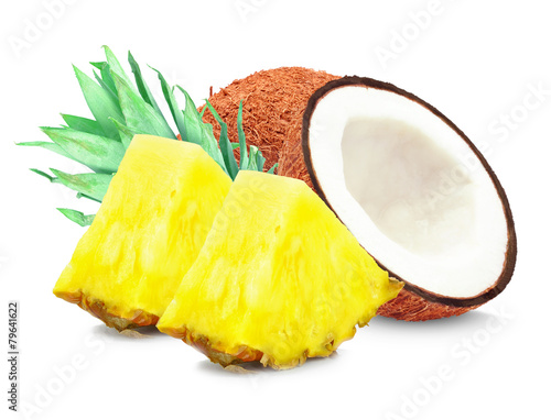 pineapple and coconut