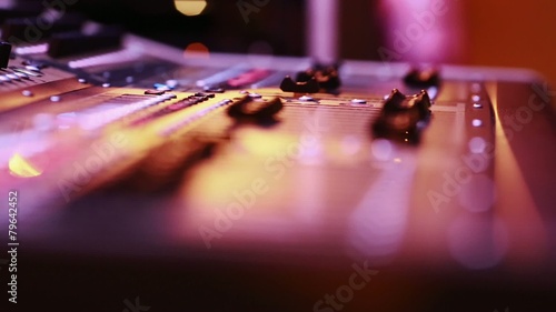 Wallpaper Mural Cool selective focus of digital audio console faders Torontodigital.ca