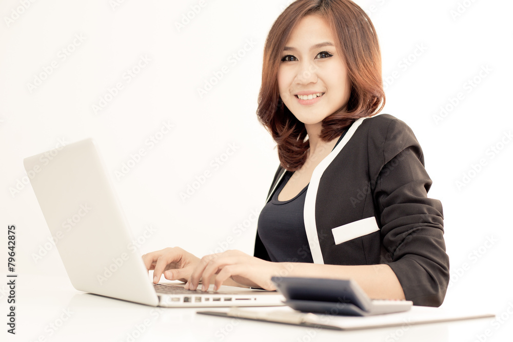 young asian businesswoman working in office young asian businesswoman working in office