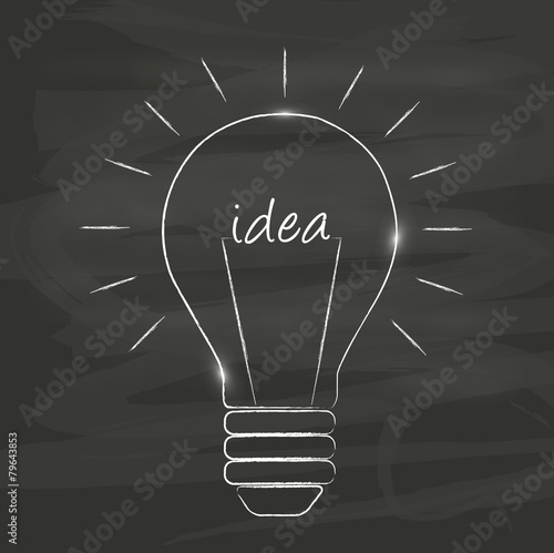 bulb with idea