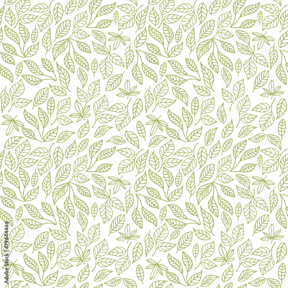 Seamless leaf pattern