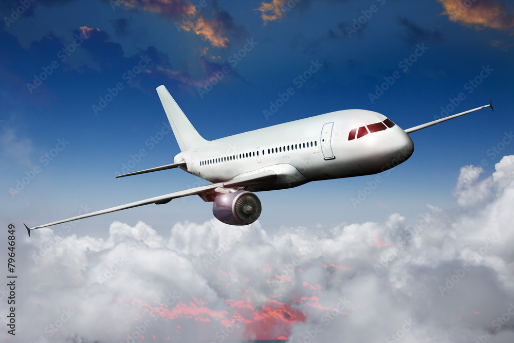 Obraz premium samolot na niebie