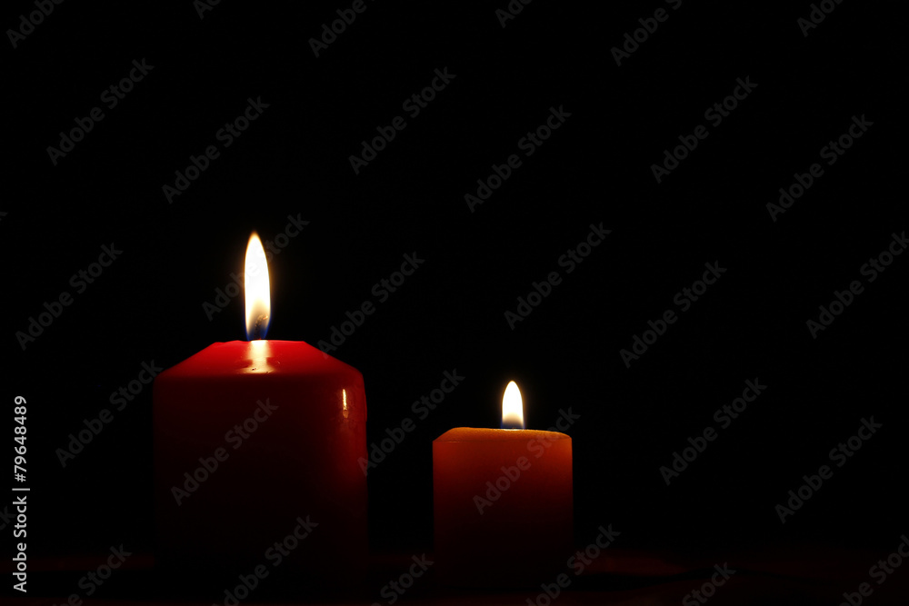 Two candle flames Two candle flames