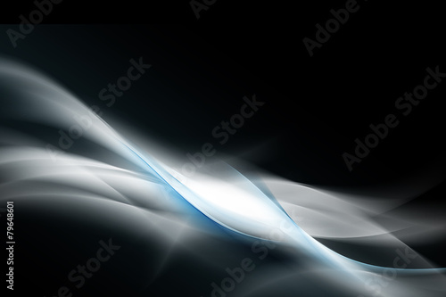 Awesome Light Abstract On A Black Background © SidorArt