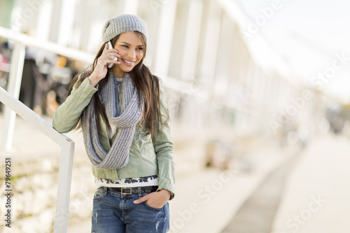 Young woman with mobile phone