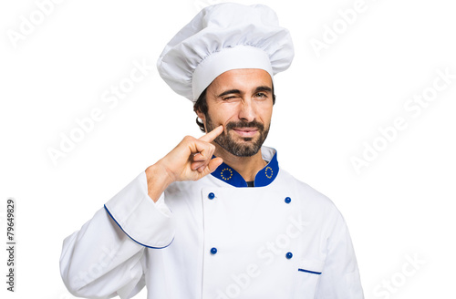 Chef isolated on white photo