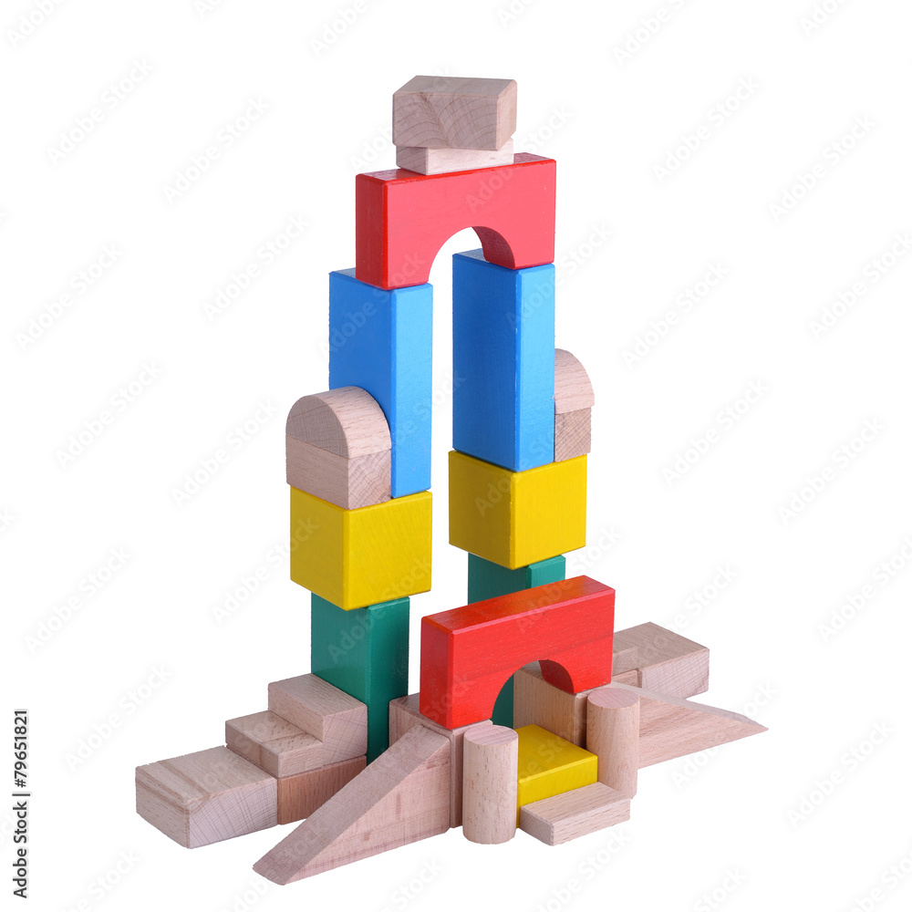 Naklejka premium wooden toys