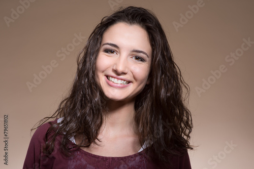 Cheerful smiling girl