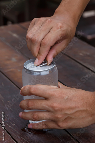 Hands are opened canned