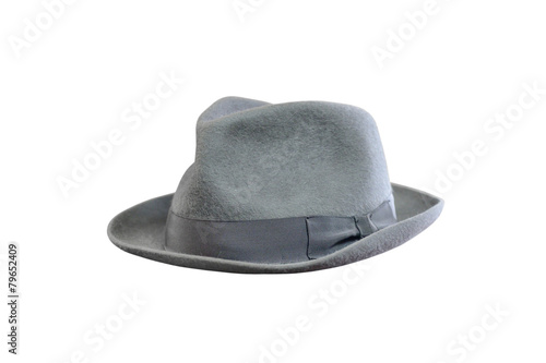 felt hat isolated on white background