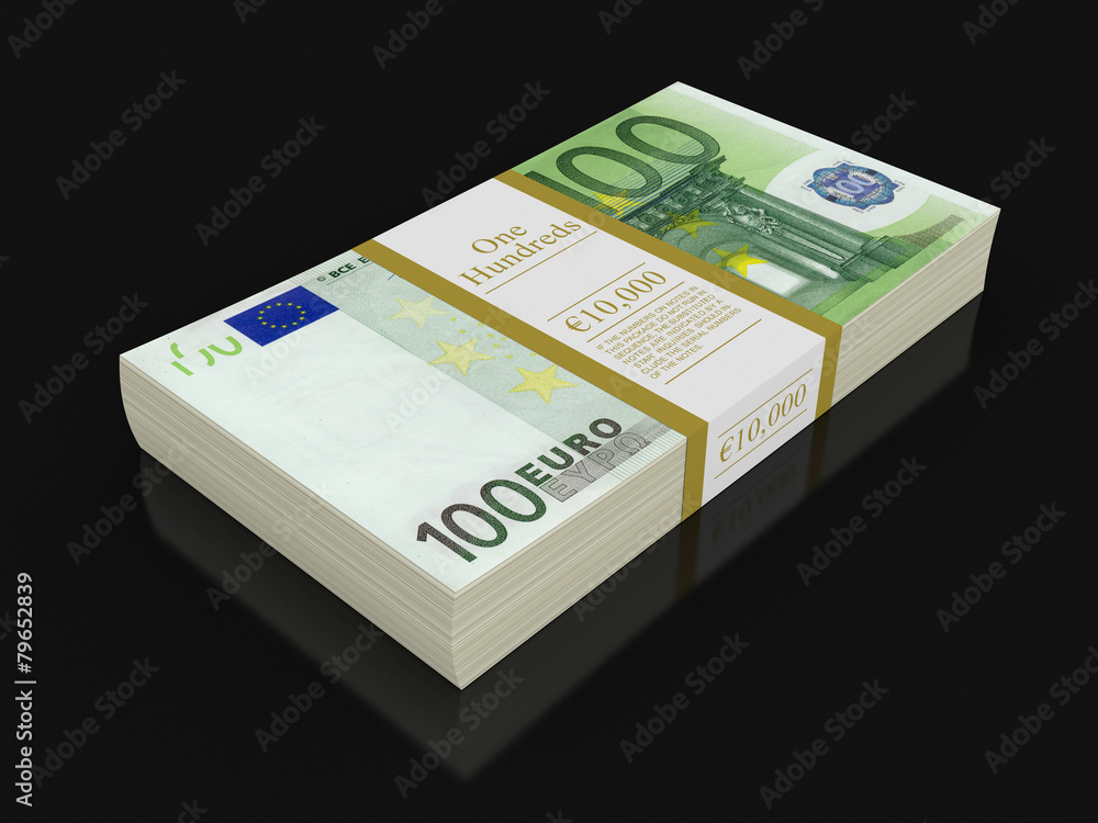 Pile of Euro (clipping path included) Pile of Euro (clipping path included)