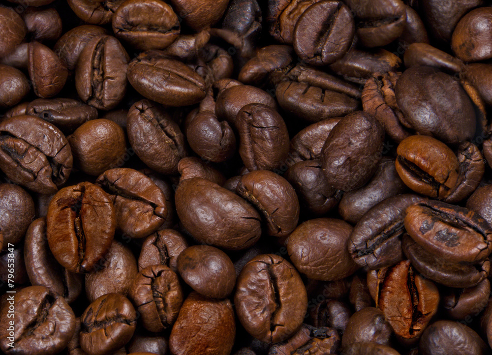 Fototapeta premium Coffee beans pattern