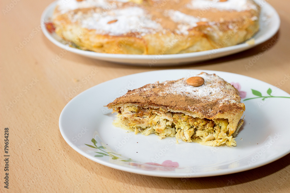 Chicken Bastilla. Chicken Bastilla.