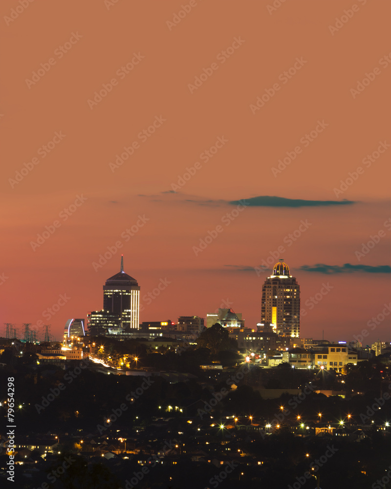 Fototapeta premium Sandton Skyline, Johannesburg, Gauteng, RPA.