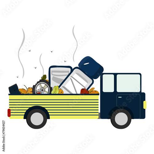 Truck with garbage