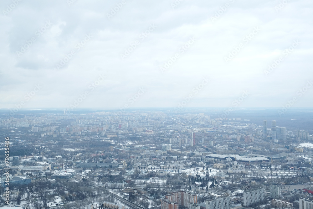 View from Ostankino television tower