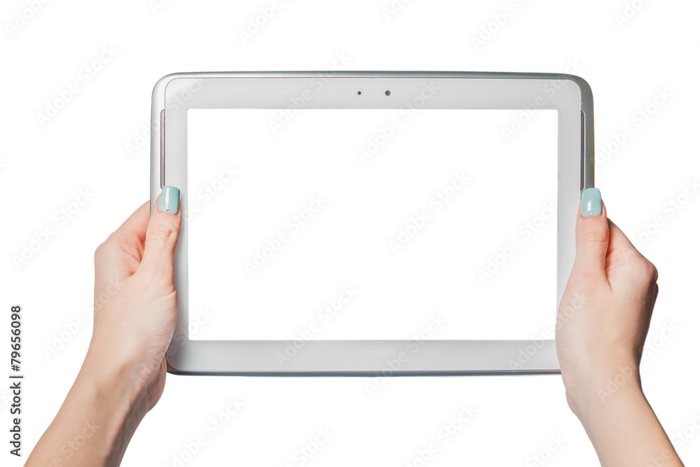 technology, online shopping, girl holding a tablet technology, online shopping, girl holding a tablet