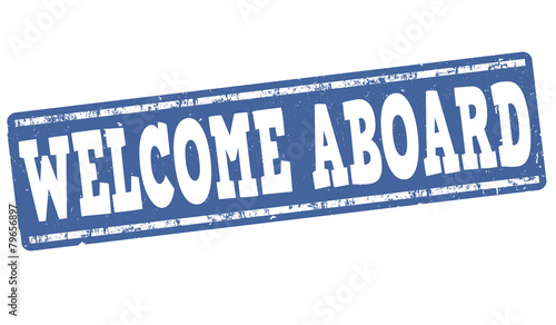 Welcome aboard stamp
