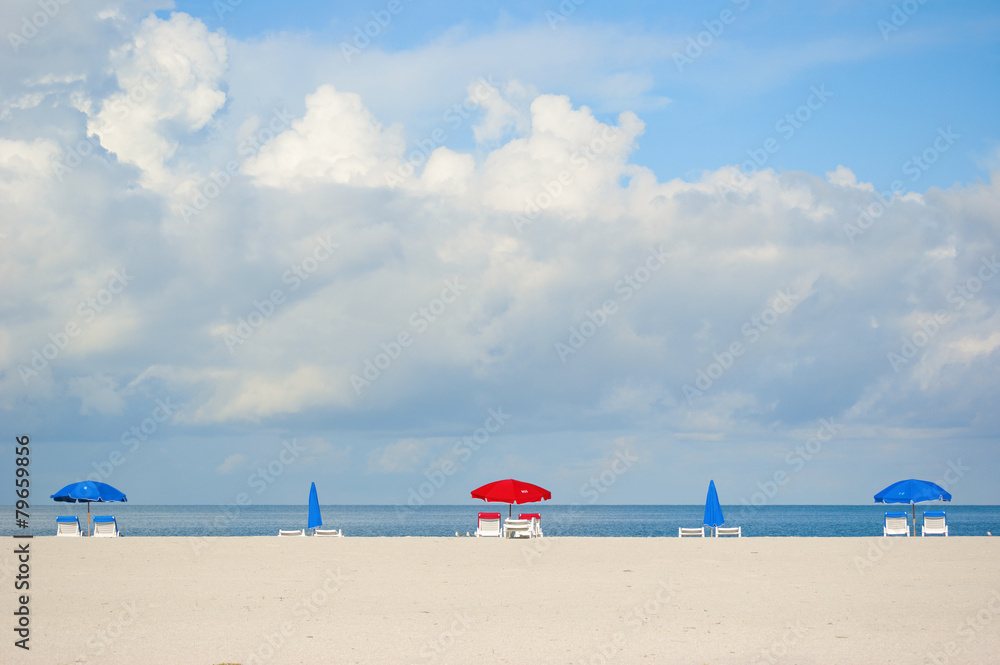 Beach umbrellas on Clearwater Beach Beach umbrellas on Clearwater Beach