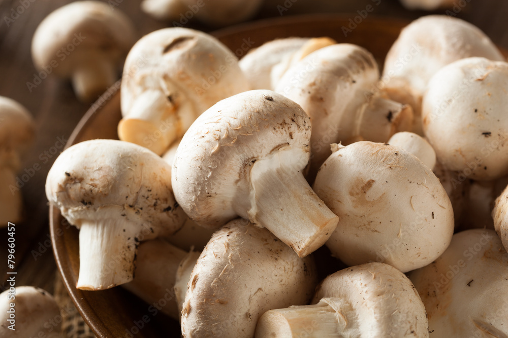 Raw Organic White Mushrooms Raw Organic White Mushrooms