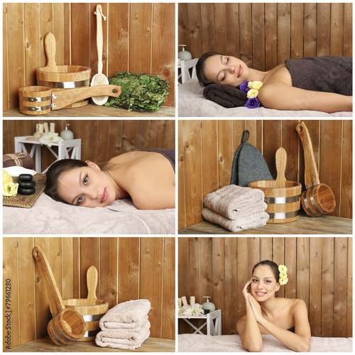 Sauna collage