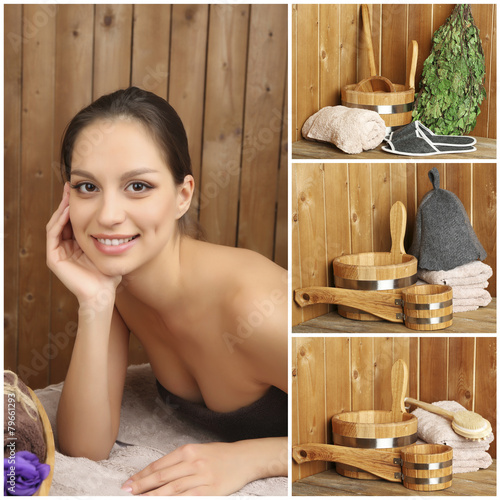 Sauna collage