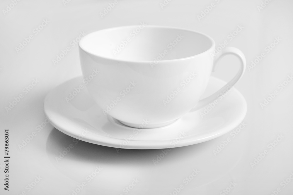 White cup isolated on white White cup isolated on white