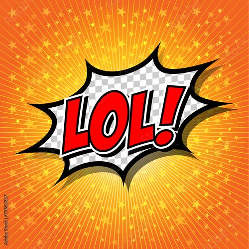 LoL! Comic Speech Bubble, Cartoon
