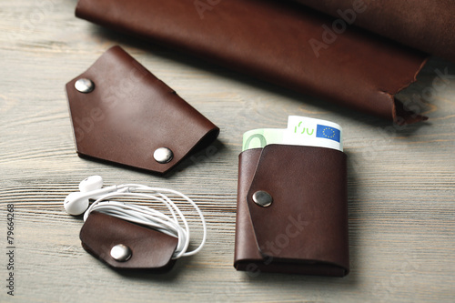 Hand made leather man acces...