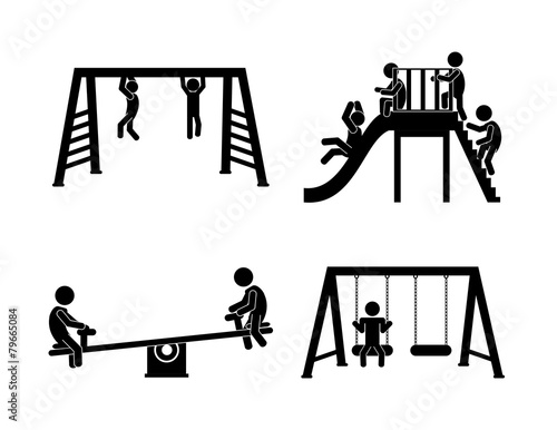 Park design, vector illustration.