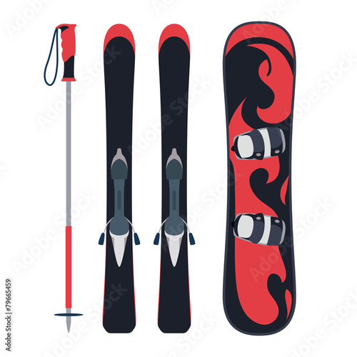 Snowboarding design, vector illustration.