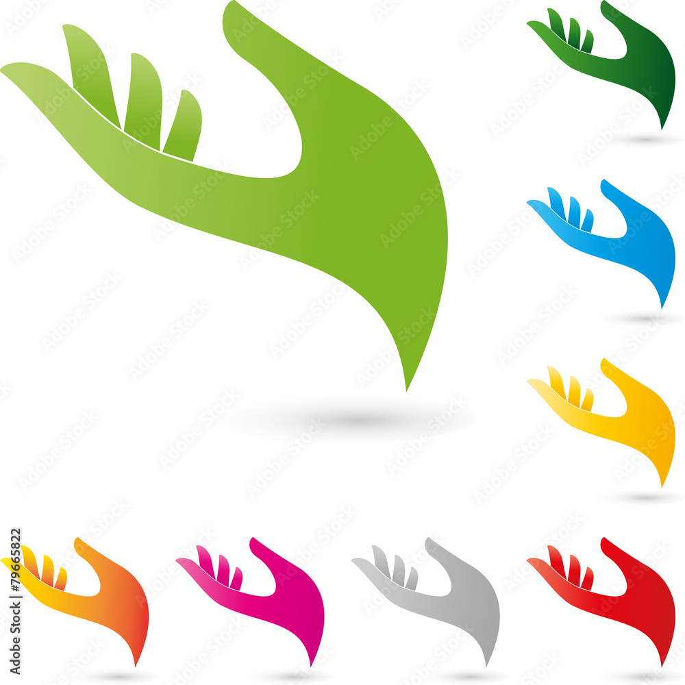 Fototapeta premium Hand, Physiotherapie, Finger, Logo