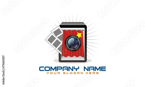 photography photobooth logo vector icon