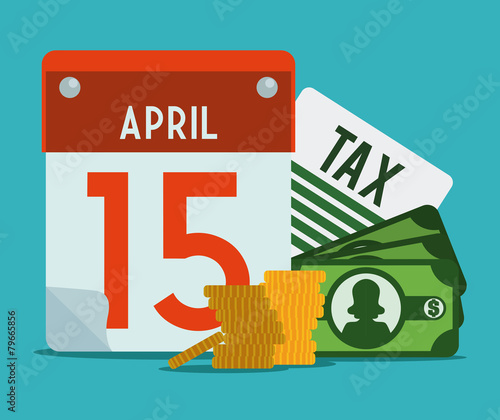 Taxes design, vector illustration.