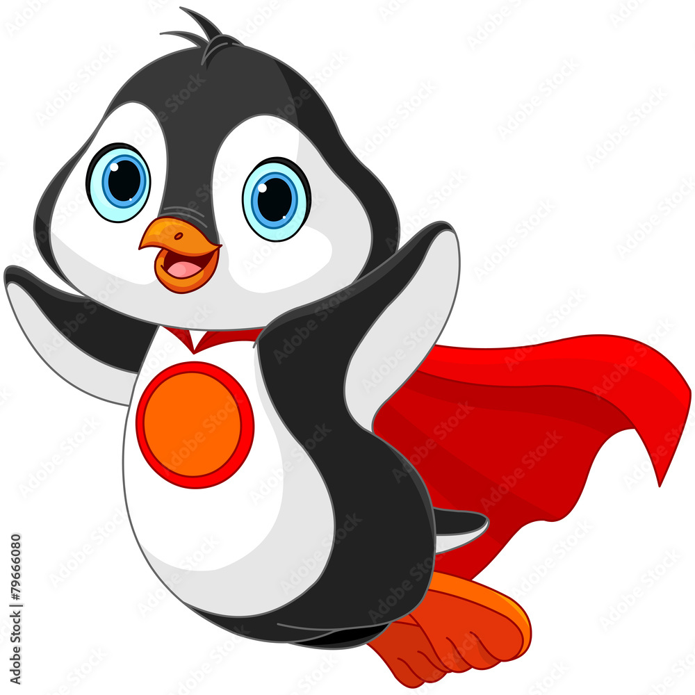 Obraz premium Super Penguin