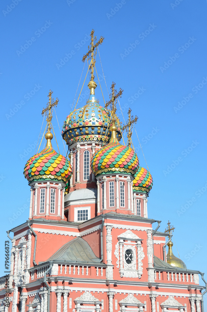 Строгановская церковь в Нижнем Новгороде зимой