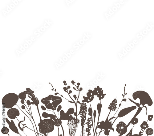 florals black background © Big Pearl