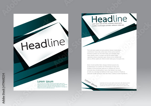 Abstract design vector template for brochure flyer
